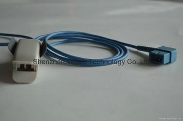 China Nonin reusable adult finger clip  Spo2 sensor 1.0m , New import TPU raw materials manufacturing, blue or grey supplier