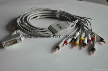 Fukuda EKG trunk and leadwires with banana,3.5m,TPU Material supplier