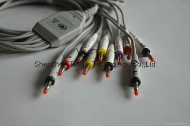 Fukuda EKG trunk and leadwires with banana,3.5m,TPU Material supplier
