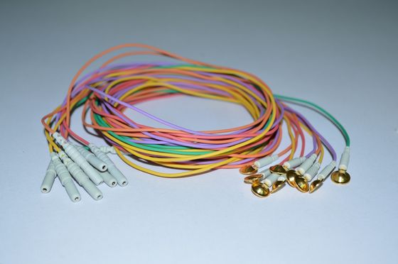 EEG leadwires gold cup
